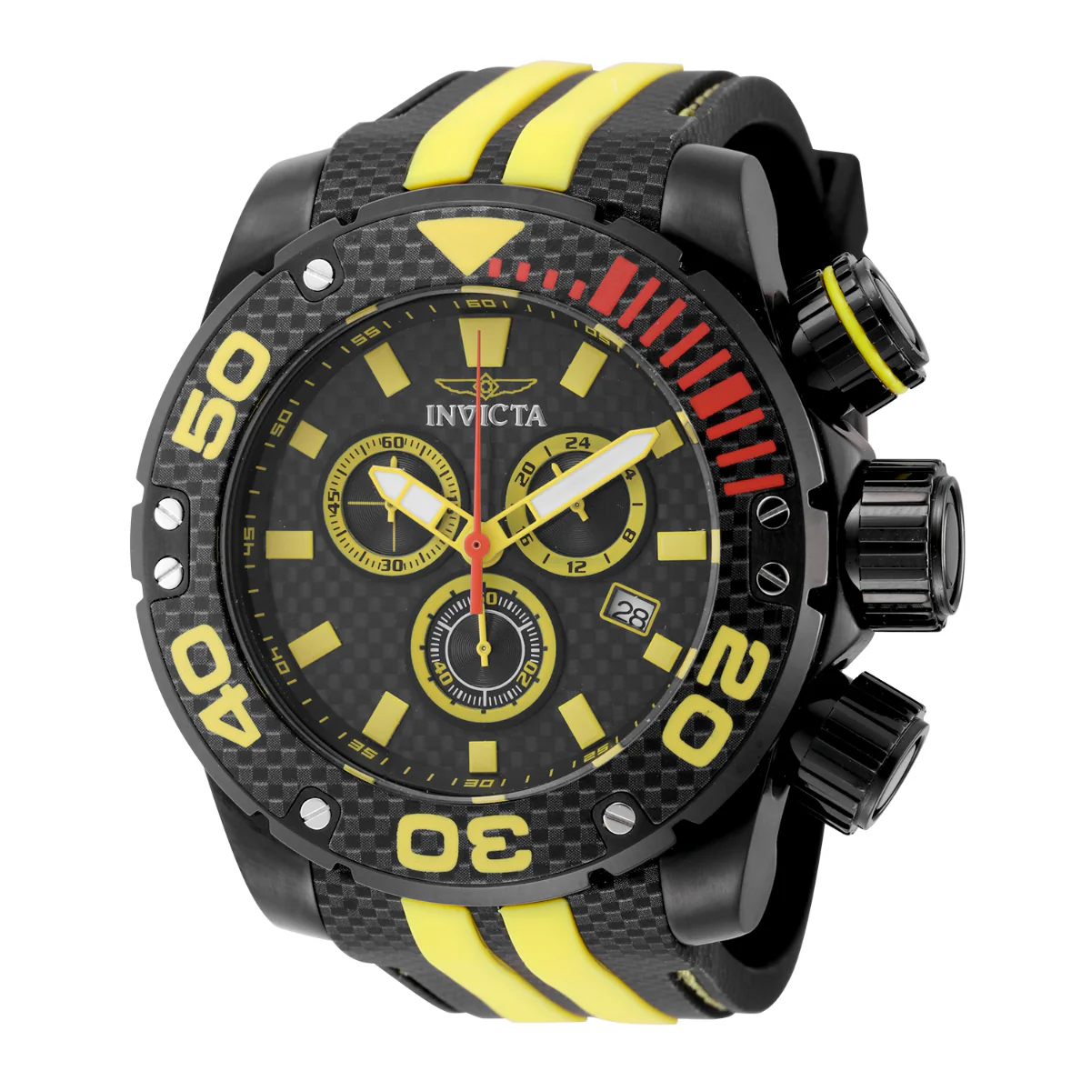Invicta Sea Hunter Harpoon Strike Men's Watch - 52mm. Yellow. Black (48990)