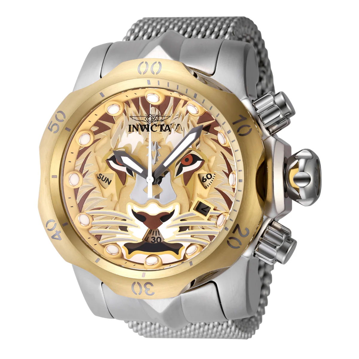 Invicta Venom Lionheart Swiss Ronda Z60 Caliber Men's Watch - 53.7mm. Steel (48171)