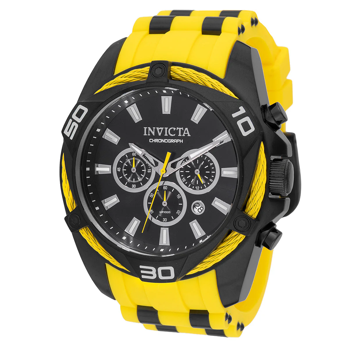 Invicta Bolt Vanguard Men's Watch - 50mm. Yellow. Black (46037)