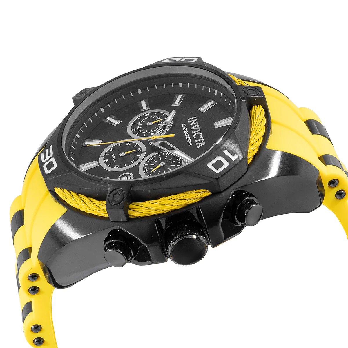 Invicta Bolt Vanguard Men's Watch - 50mm. Yellow. Black (46037) 2 Invicta Bolt Vanguard Men's Watch - 50mm. Yellow. Black (46037)