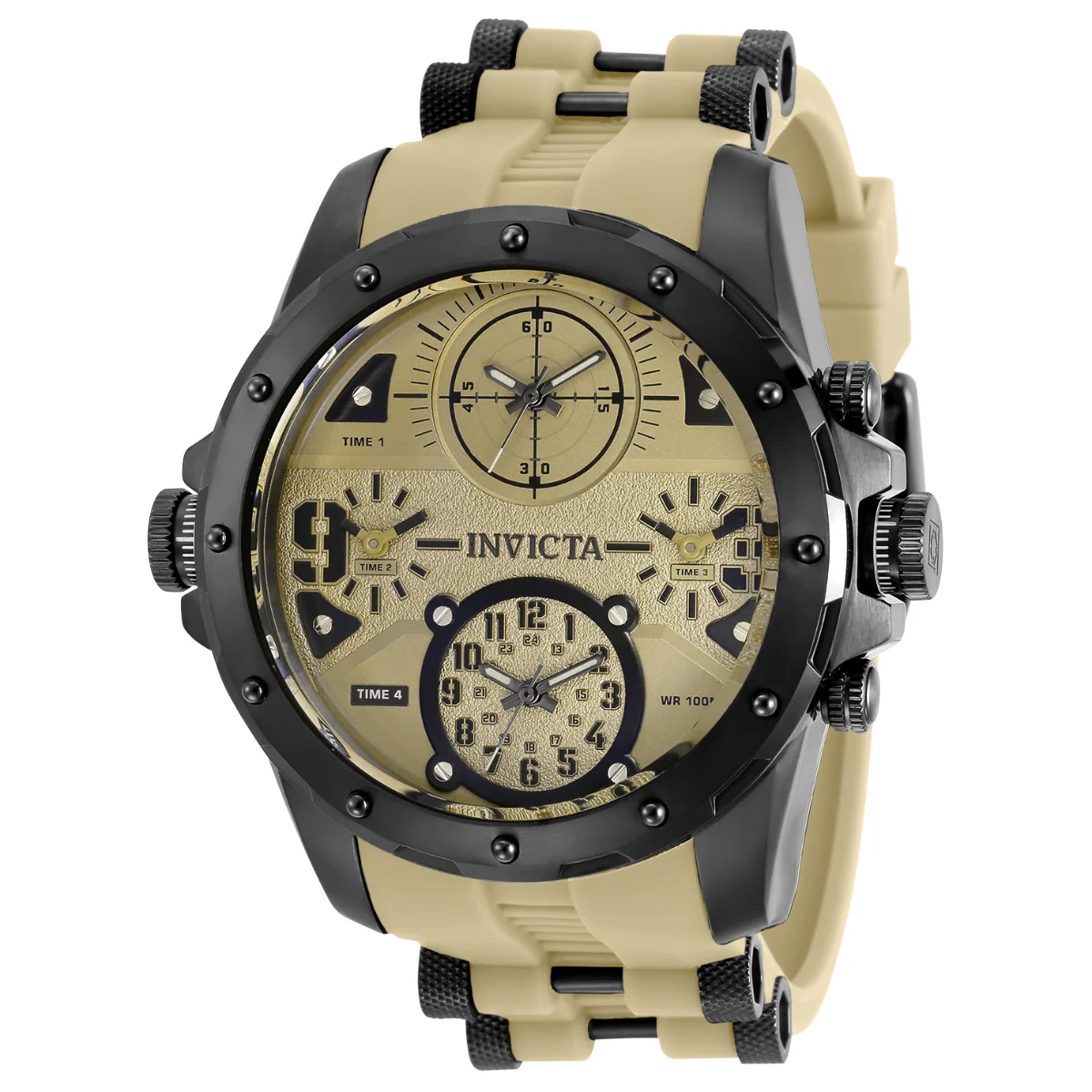 Invicta Coalition Forces Sniper Men's Watch - 50mm. Black, Light Brown (31139)