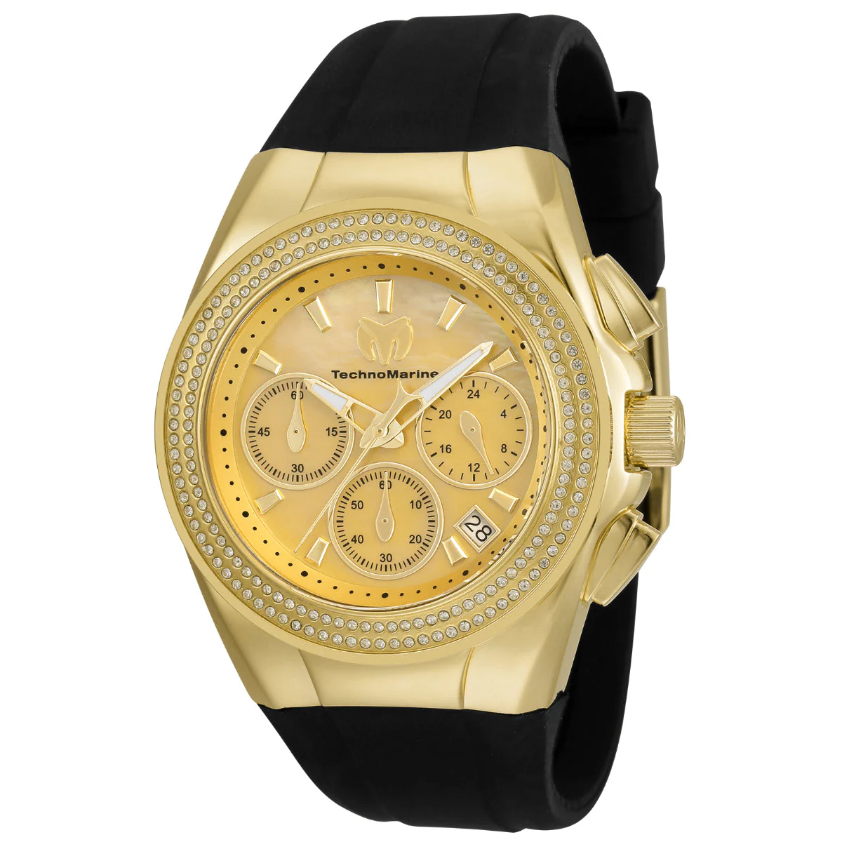 TechnoMarine Cruise Diva Unisex Watch w/ Mother of Pearl Dial - 40mm, Black (TM-120041)