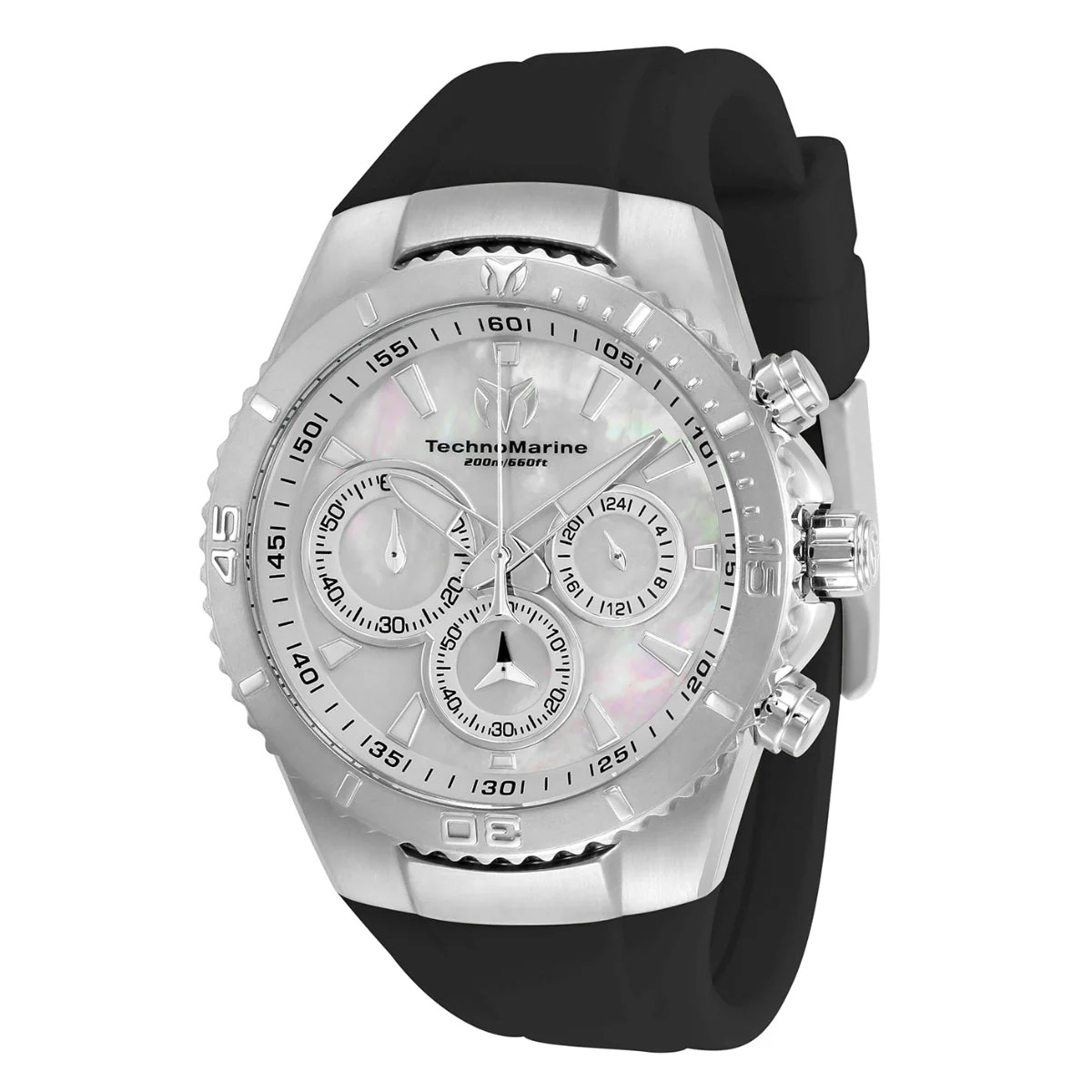 TechnoMarine Manta Sea Unisex Watch w/ Mother of Pearl Dial - 40mm, Black (TM-220070)