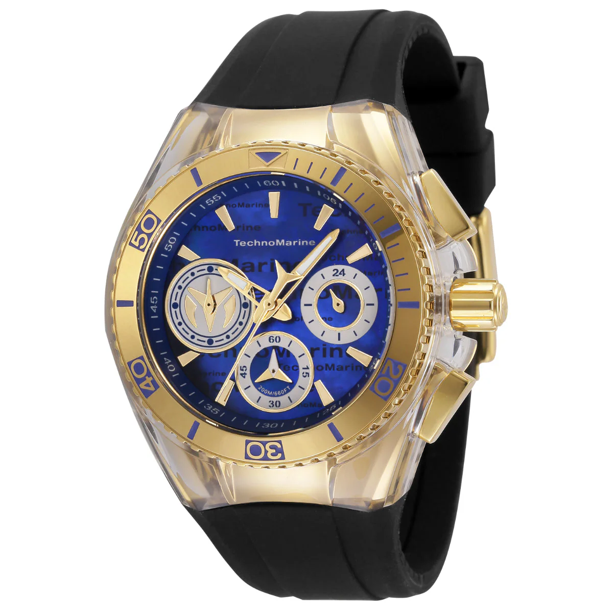 TechnoMarine Cruise California Unisex Watch w/ Mother of Pearl Dial - 40.57mm, Black (TM-120031)