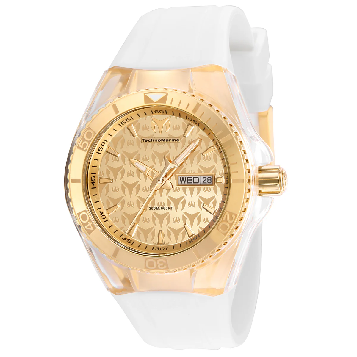 TechnoMarine Cruise Monogram Women's Watch - 40mm, White, Black with Interchangeable Strap (TM-115061) 2 TechnoMarine Cruise Monogram Women's Watch - 40mm, White, Black with Interchangeable Strap (TM-115061)