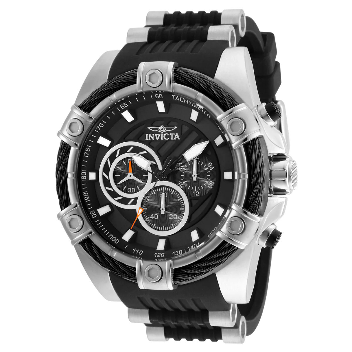 Invicta Bolt Girdex Men's Watch - 52mm. Steel, Black (25523)