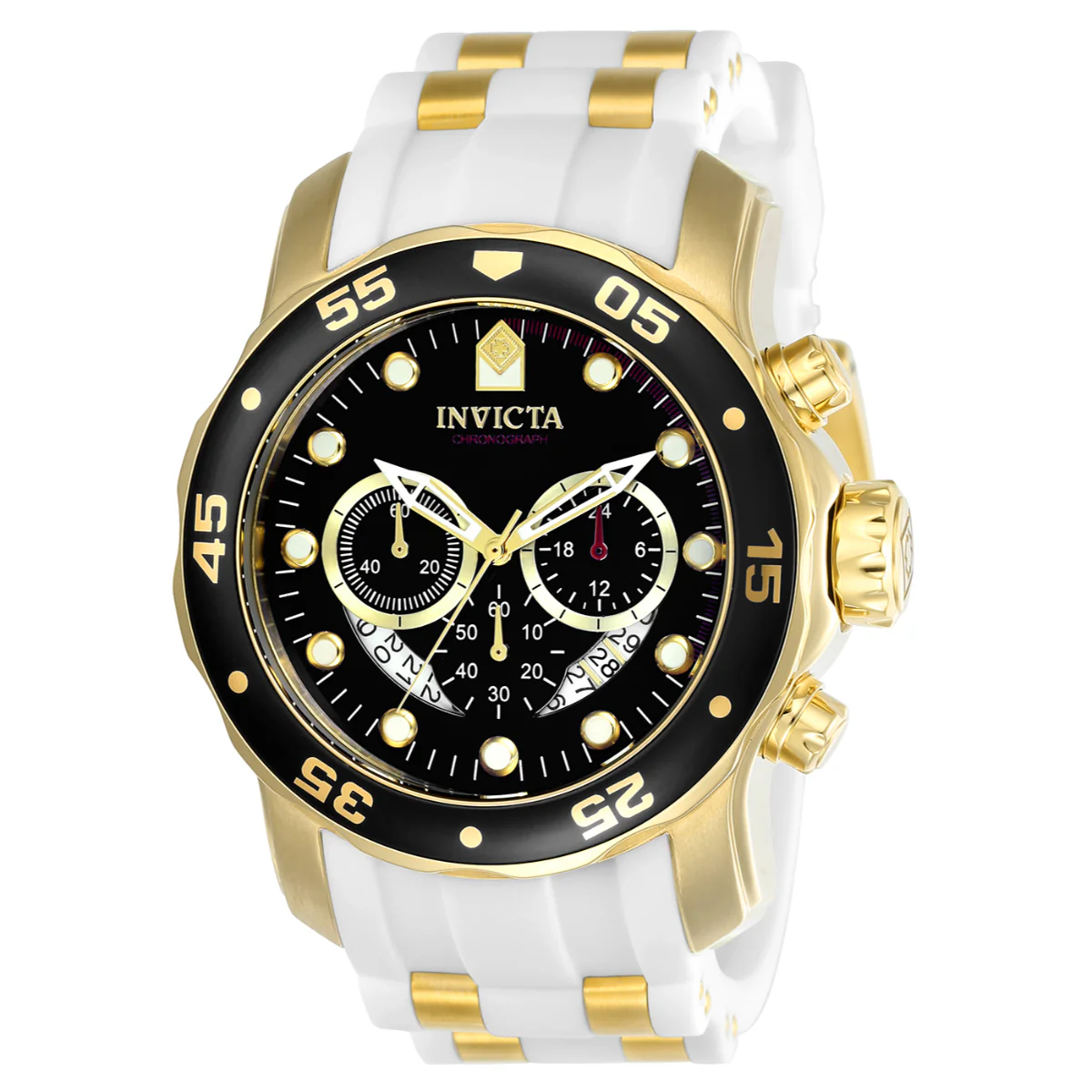 Invicta Pro Diver SCUBA Men's Watch - 48mm. Gold, White (20289)