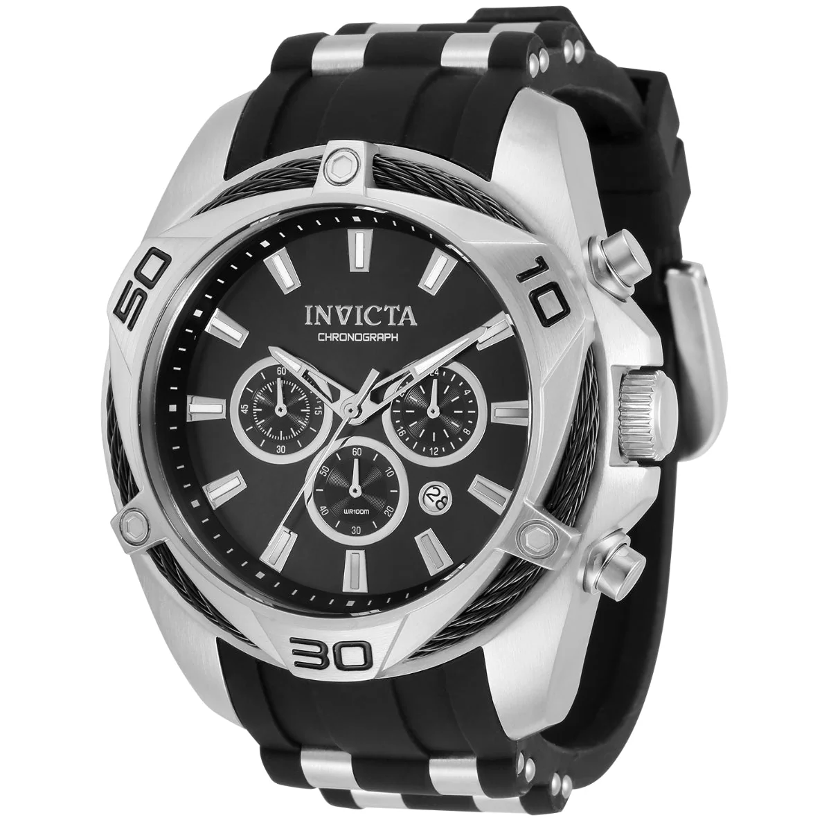 Invicta Bolt Vanguard Men's Watch - 50mm. Steel, Black (34137)