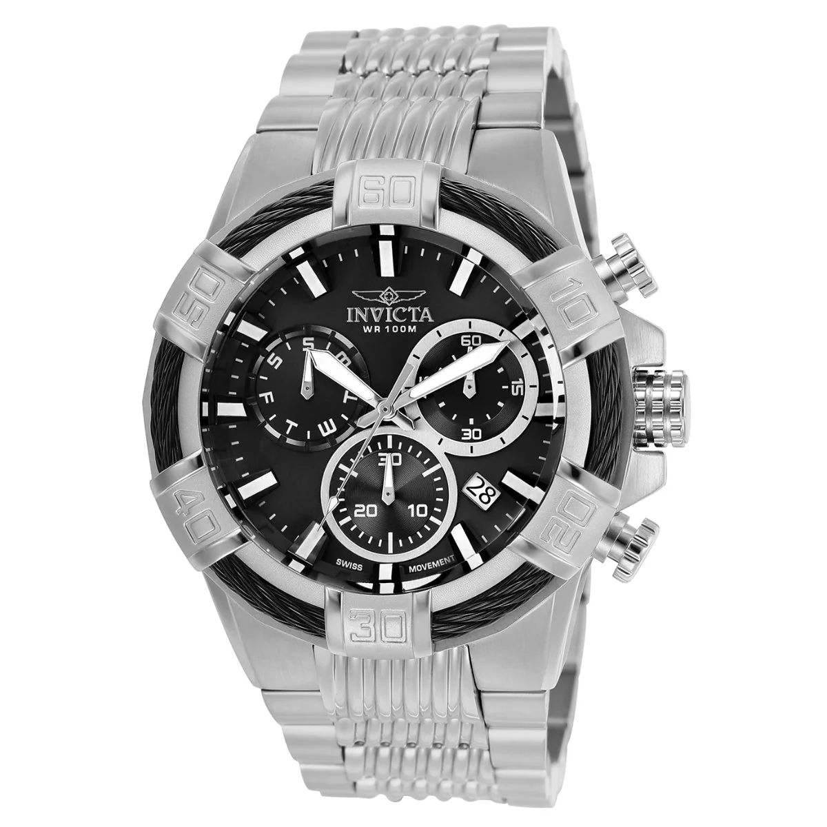 Invicta Bolt Swiss Ronda Z60 Caliber Men's Watch - 51mm, Steel (25862)