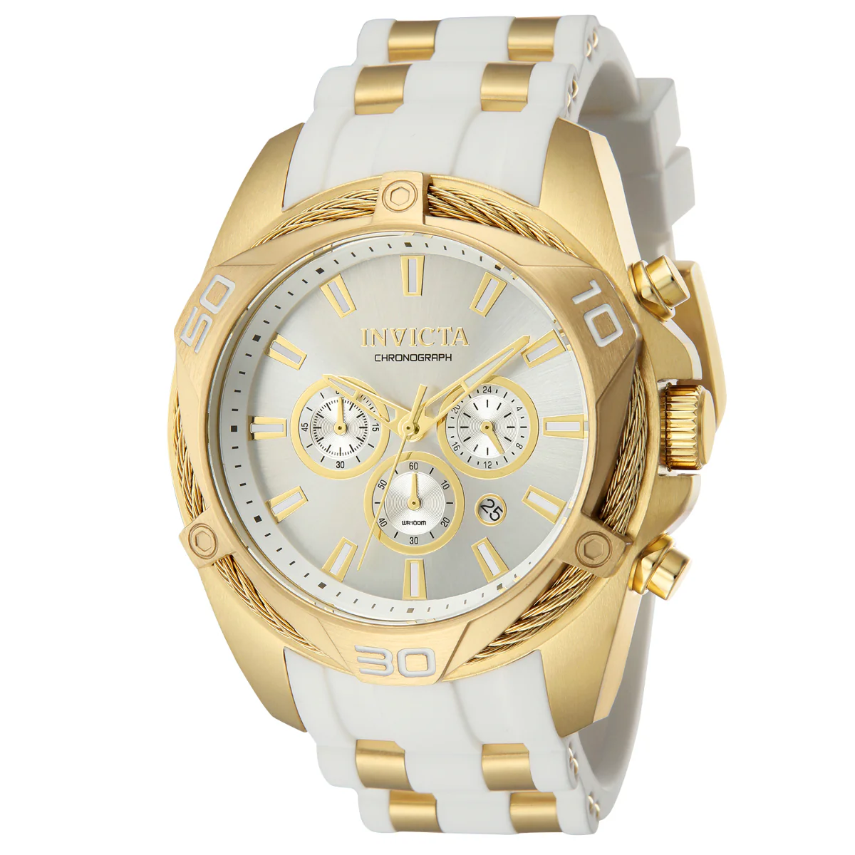 Invicta Bolt Vanguard Men's Watch - 50mm. Gold, White (43761)
