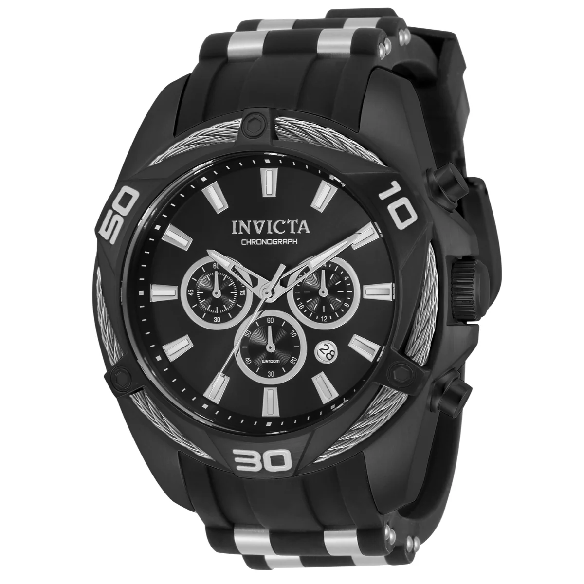 Invicta Bolt Vanguard Men's Watch - 50mm. Steel, Black (34145)