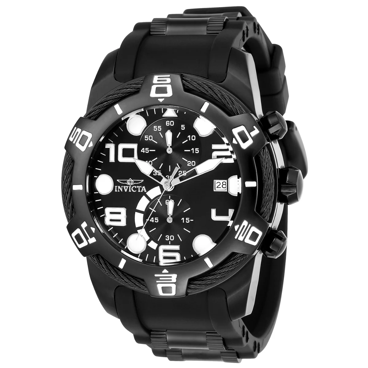 Invicta Bolt Tensile Men's Watch - 50mm. Black (24220)