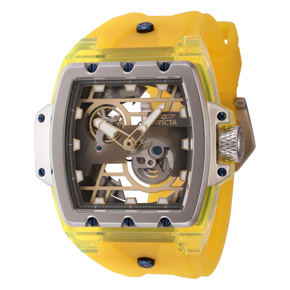 Invicta Anatomic Automatic Men's Watch w/ Skeleton Dial - 54.6mm, Yellow (44265)