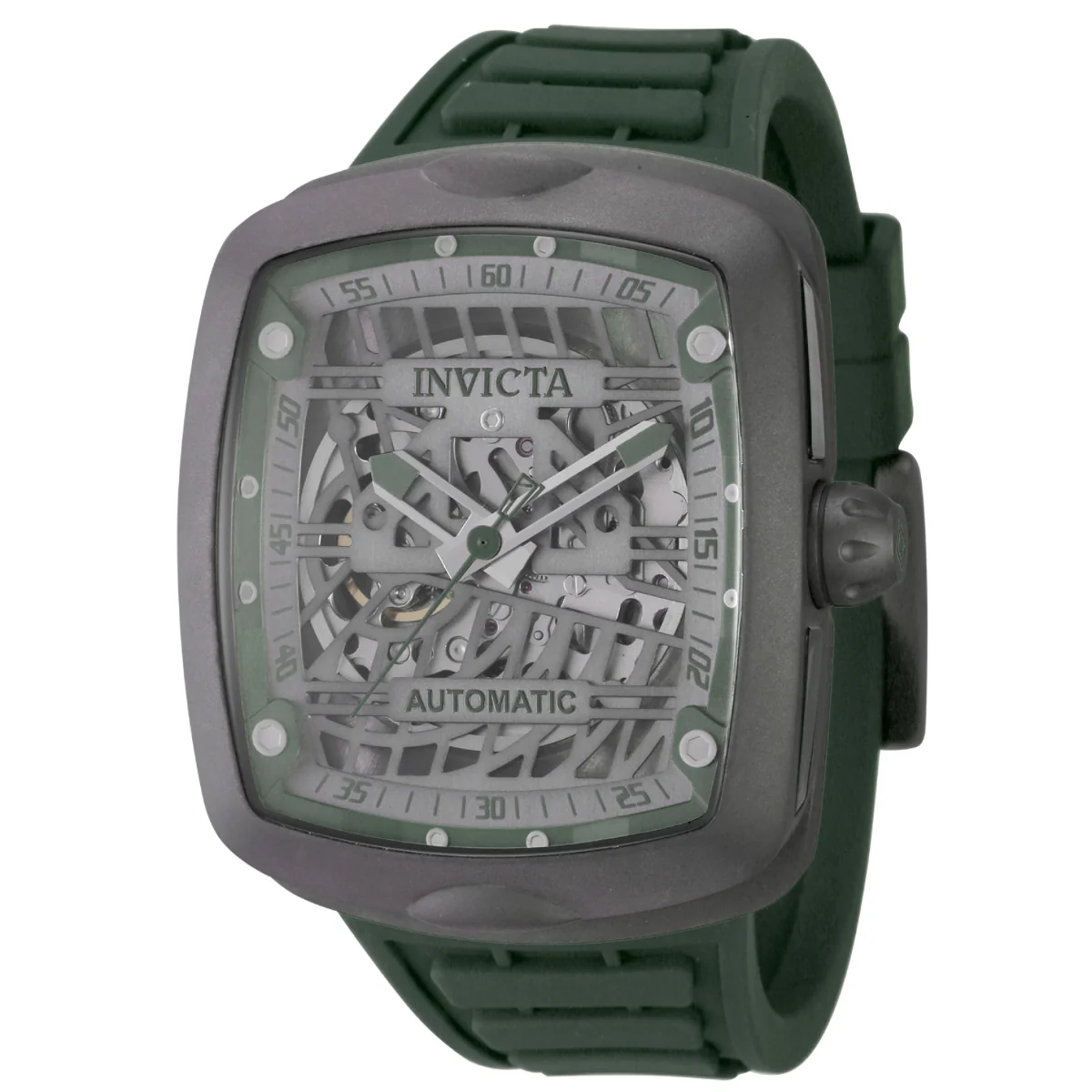 Invicta S1 Rally Skeleton Diablo Solid Titanium Automatic Men's Watch - 44mm. Dark Green (44213)