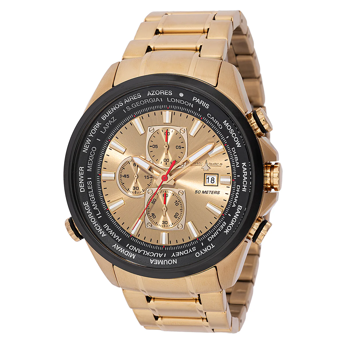Chase Durer Men's Watch - 50mm. Gold (CDW-0157)