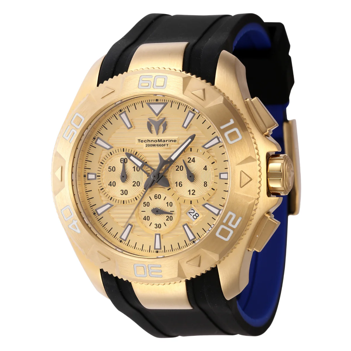 TechnoMarine UF6 Marideor Men's Watch - 48mm. Black. Blue (TM-622003)