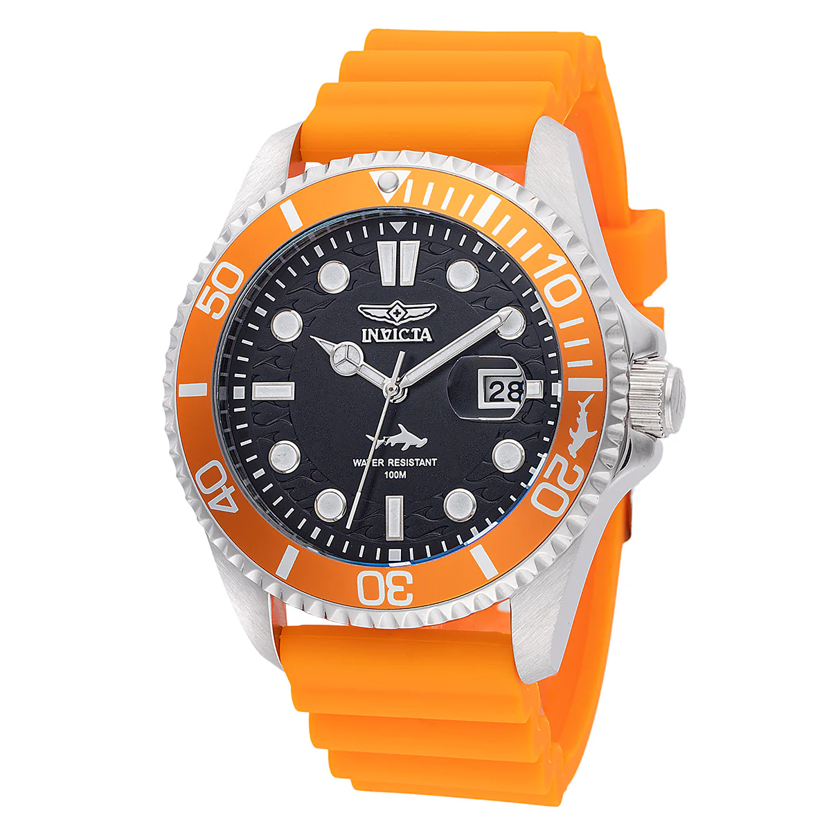 Invicta Pro Diver Shark Men's Watch - 43mm. Orange (47162)