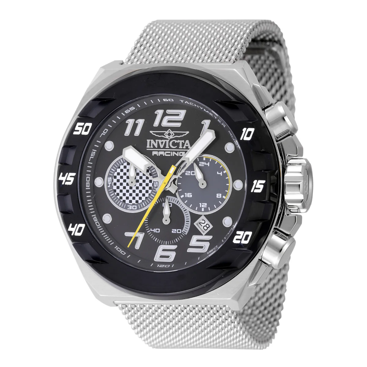 Invicta Racing Checkered Velocity Men's Watch - 48mm. Steel (47203) 1 Invicta Racing Checkered Velocity Men's Watch - 48mm. Steel (47203)