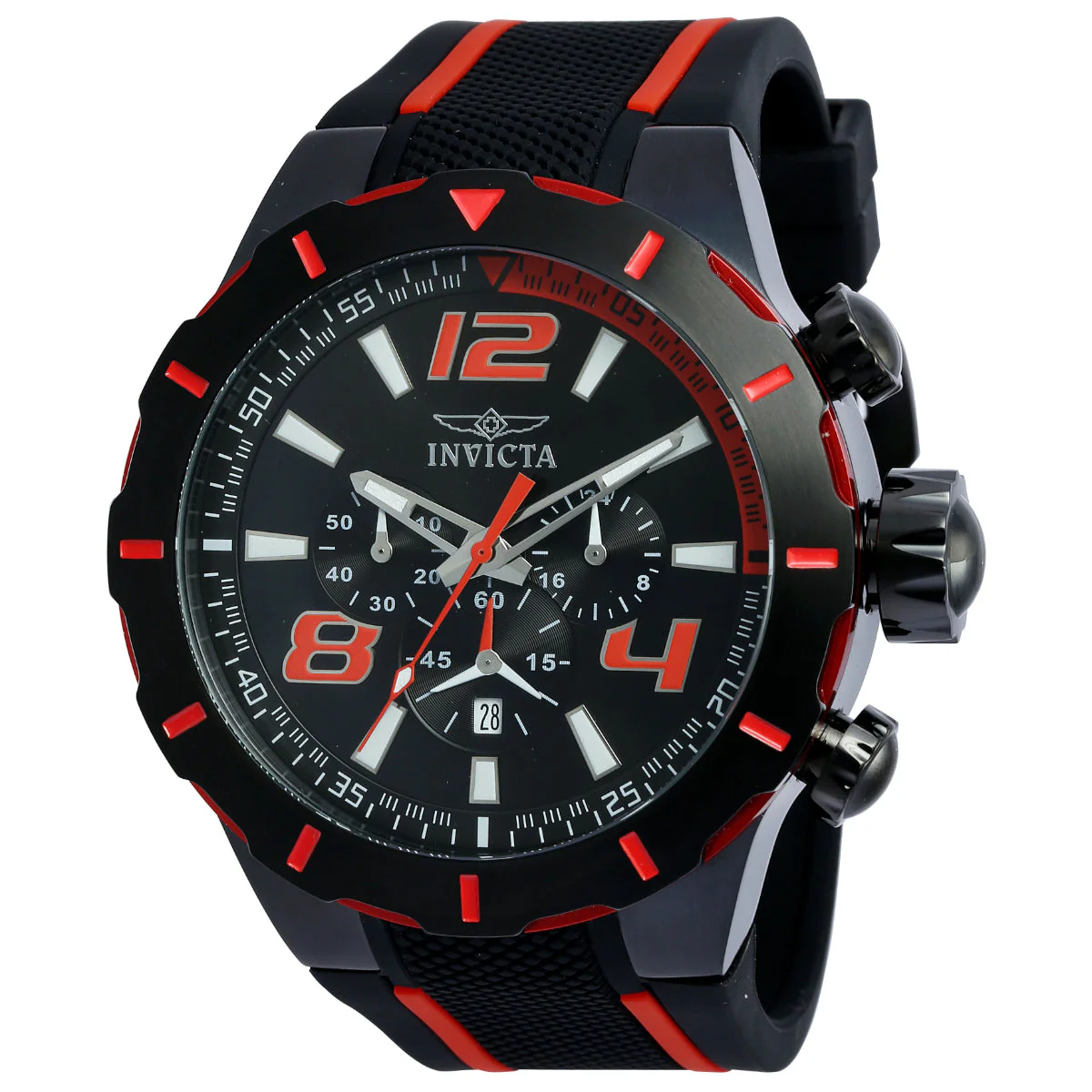 Invicta S1 Rally Overdrive Men's Watch - 52mm. Black, Red (20109)