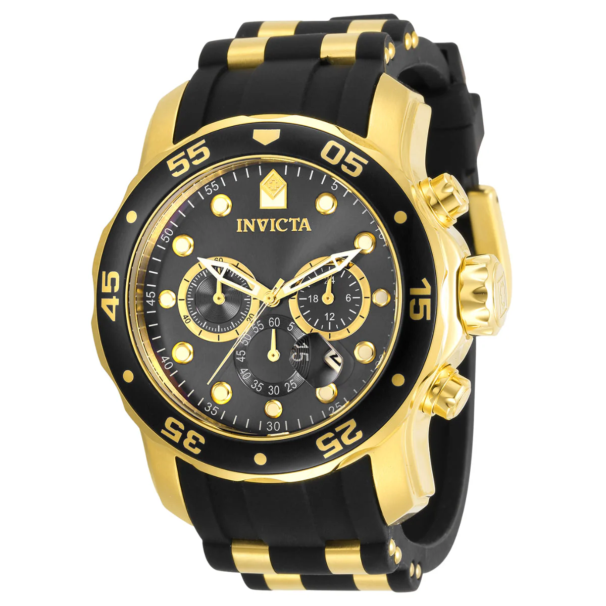 Invicta Pro Diver SCUBA Men's Watch - 48mm, Gold, Black (30764)