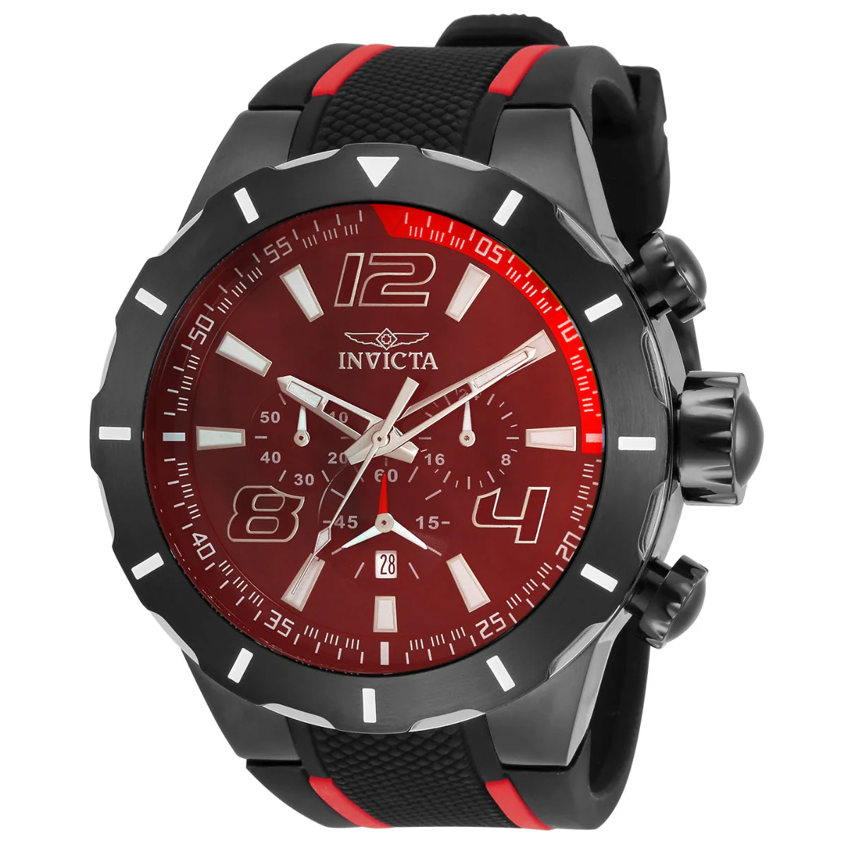 Invicta S1 Rally Overdrive Men's Watch - 52mm. Black, Red (34883)