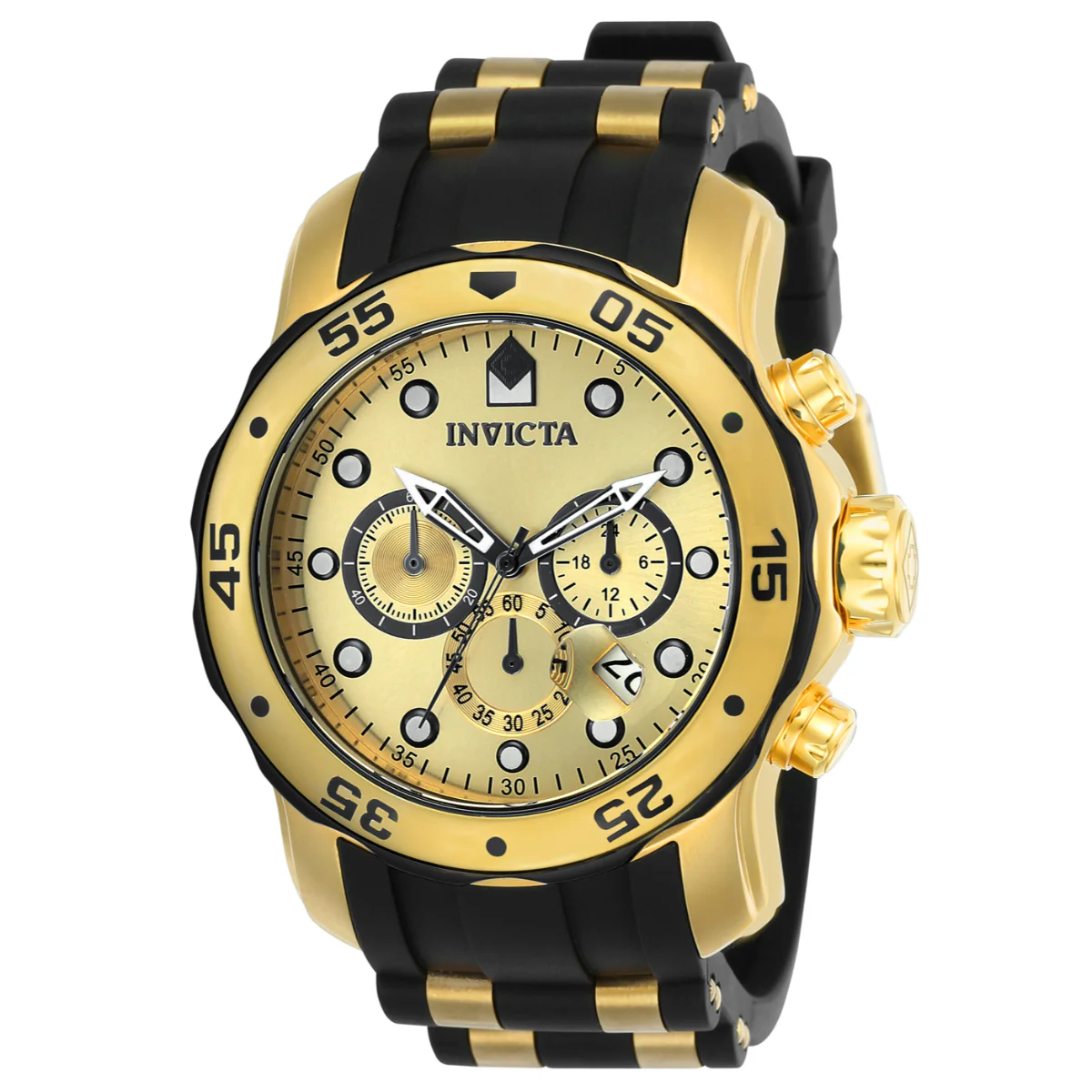 Invicta Pro Diver SCUBA Men's Watch - 48mm, Gold, Black (17885) 1 Invicta Pro Diver SCUBA Men's Watch - 48mm, Gold, Black (17885)