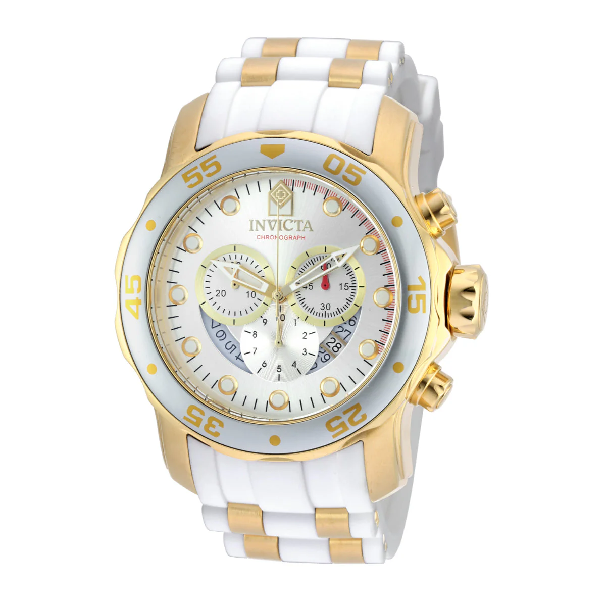 Invicta Pro Diver SCUBA Men's Watch - 48mm. Gold, White (20291)