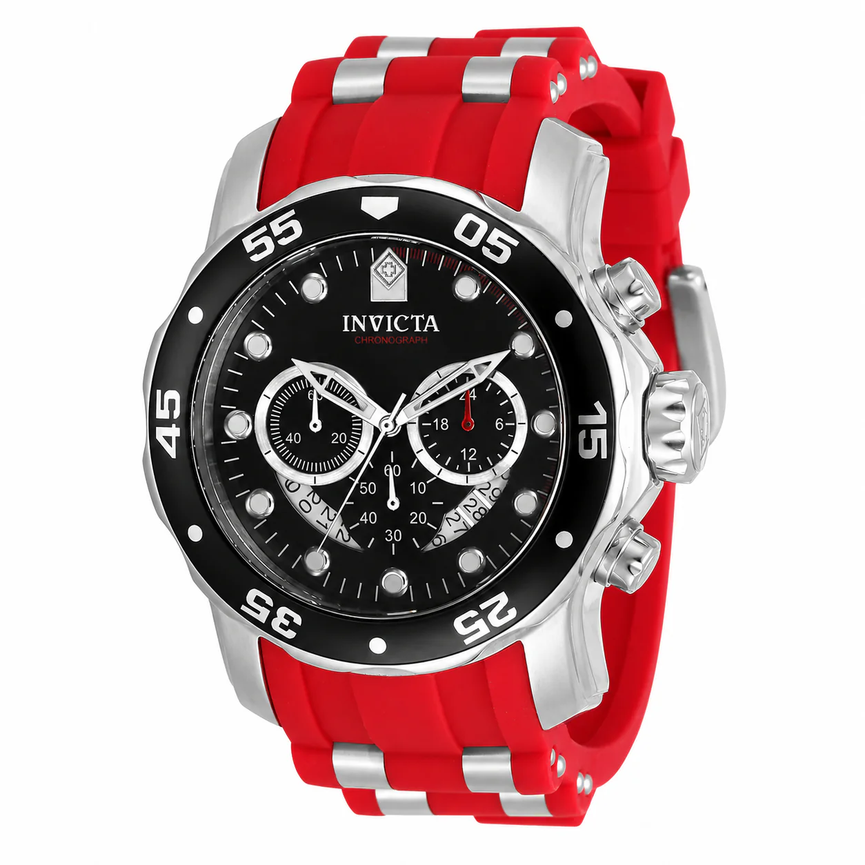 Invicta Pro Diver SCUBA Men's Watch - 48mm. Steel. Red (34009)