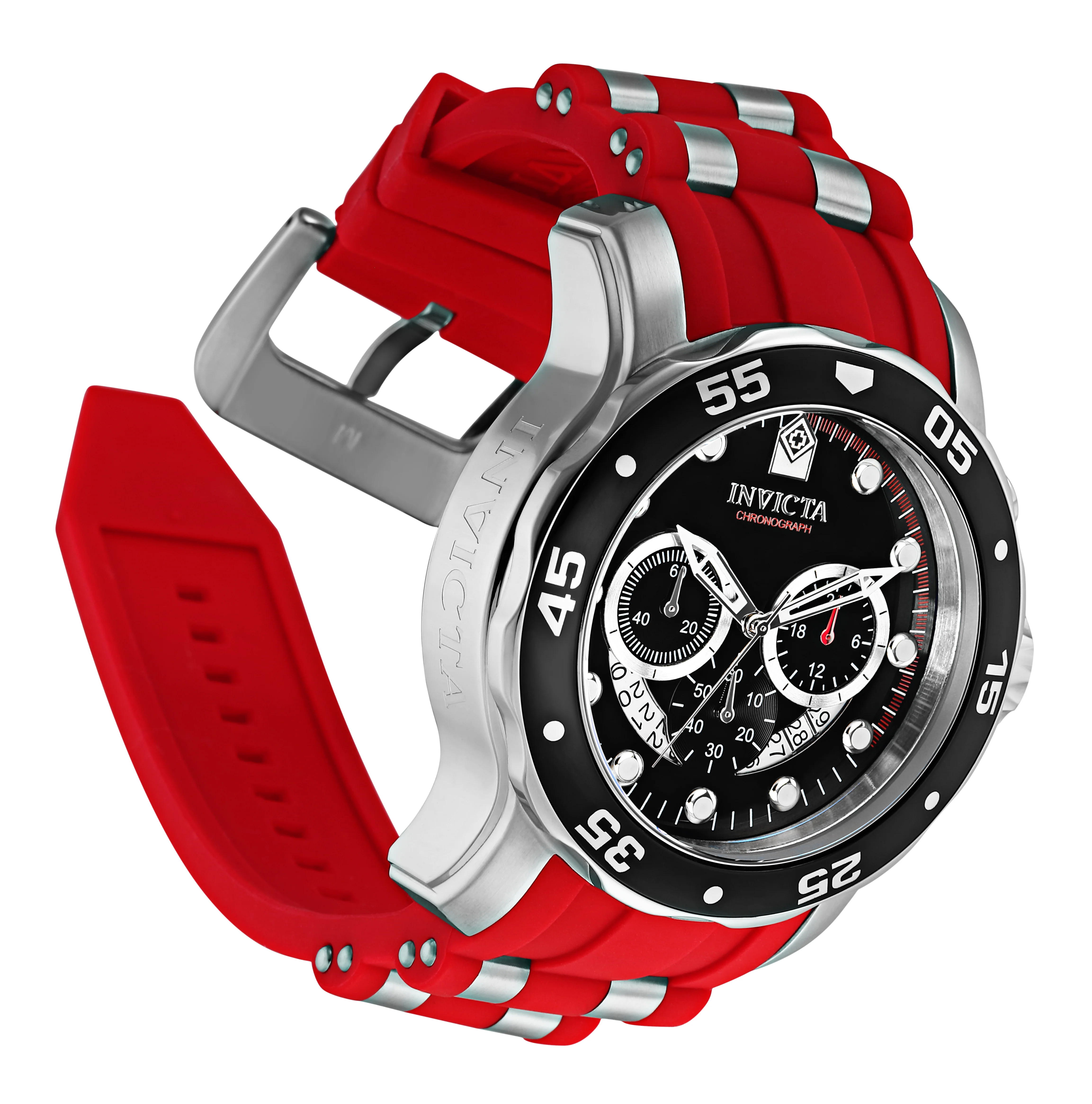 Invicta Pro Diver SCUBA Men's Watch - 48mm. Steel. Red (34009) 2 Invicta Pro Diver SCUBA Men's Watch - 48mm. Steel. Red (34009)