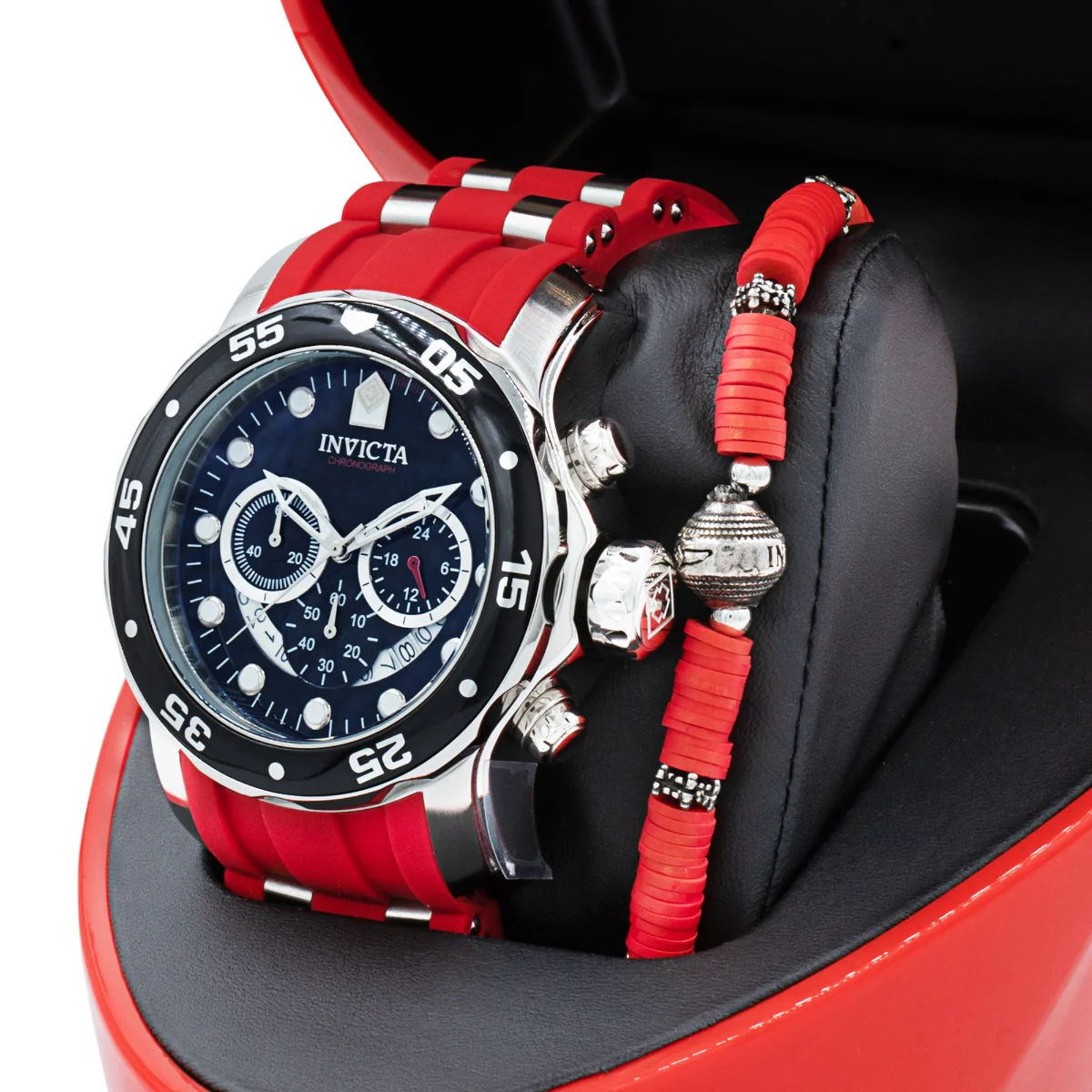 Invicta Pro Diver SCUBA Men's Watch - 48mm. Steel. Red (34009) 3 Invicta Pro Diver SCUBA Men's Watch - 48mm. Steel. Red (34009)
