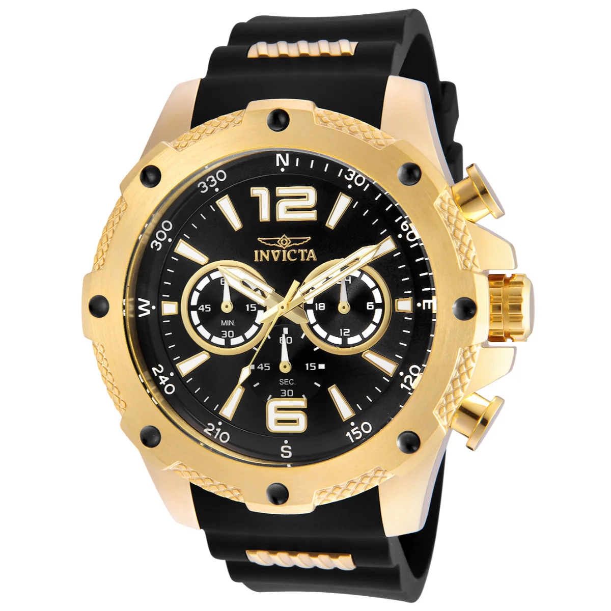 Invicta I-Force Axis Men's Watch - 50mm. Gold, Black (19658)