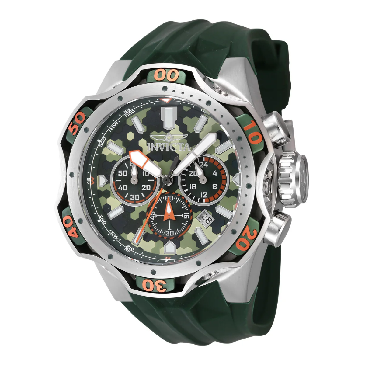 Invicta Venom Combat Men's Watch - 52.5mm. Green (47759)