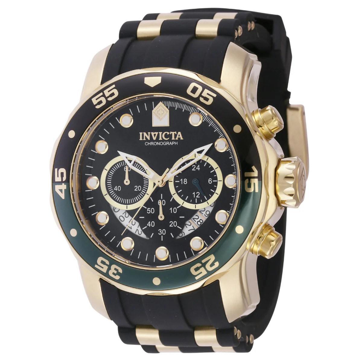 Invicta Pro Diver SCUBA Men's Watch - 48mm. Black, Gold (44522)