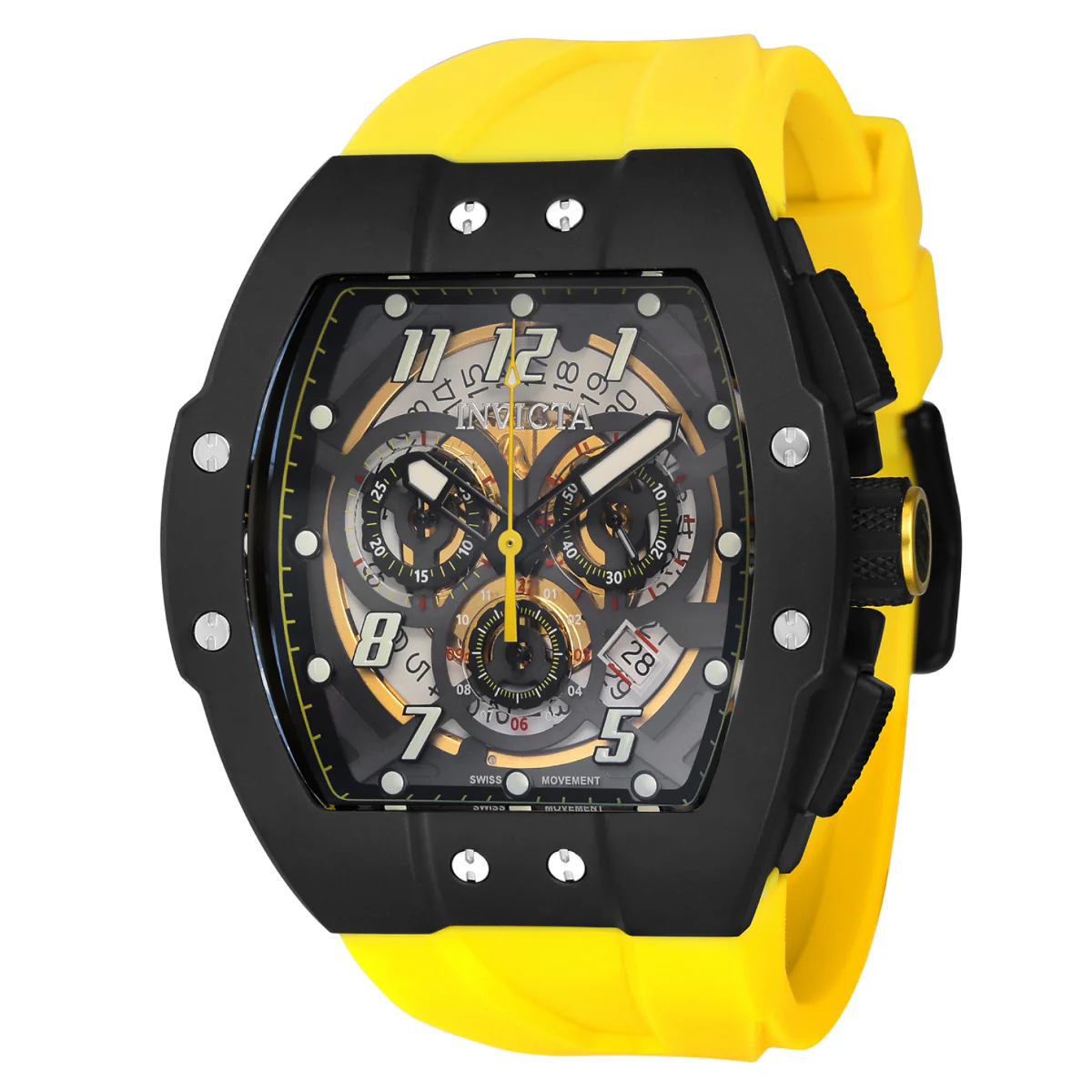 Invicta JM Correa Swiss Ronda 5030.D Caliber Men's Watch - 47mm. Yellow (44413)