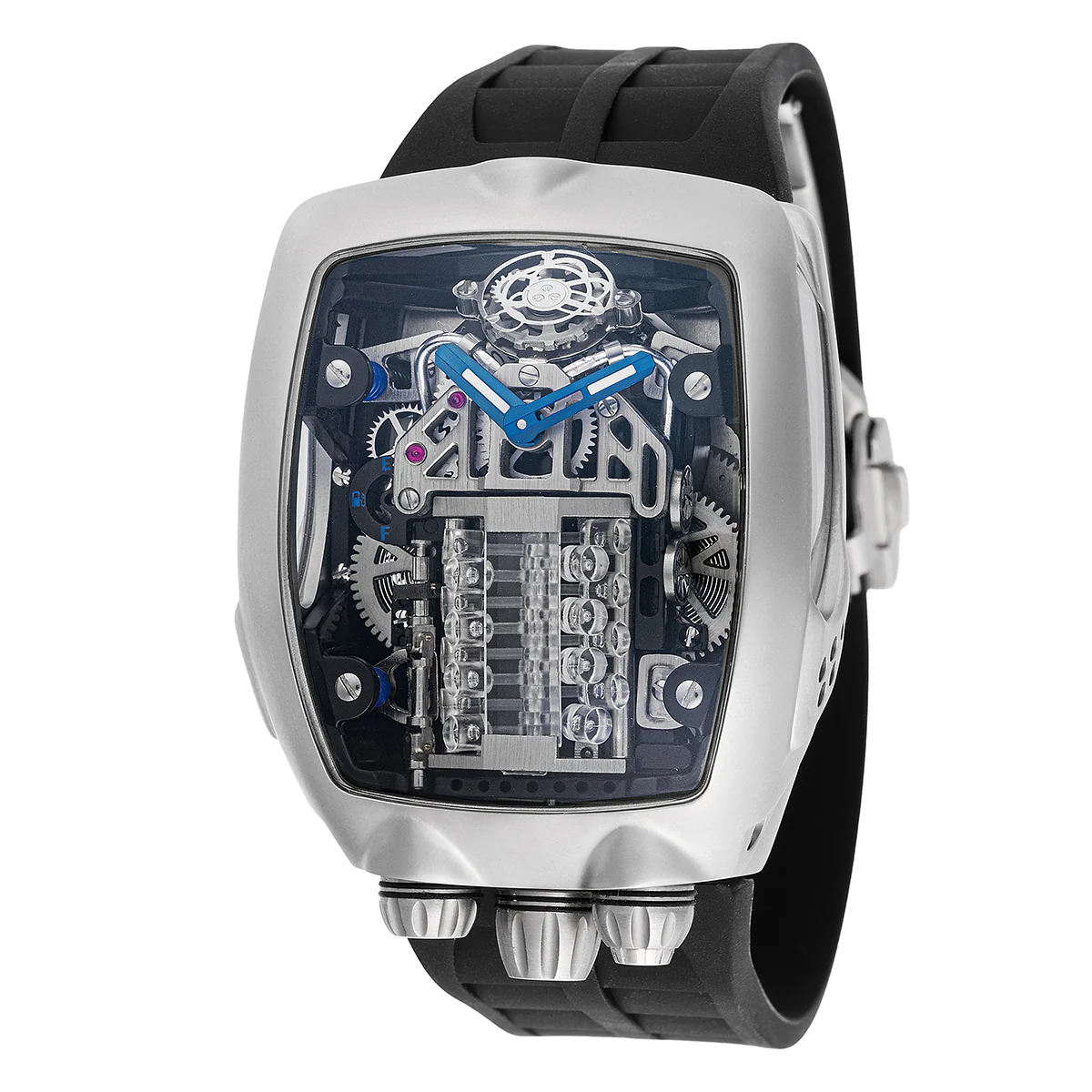 Montres Prestige X Invicta X Invicta Automatic Men's Watch W/ Skeleton Dial - 44mm, Black (MPW-0153)