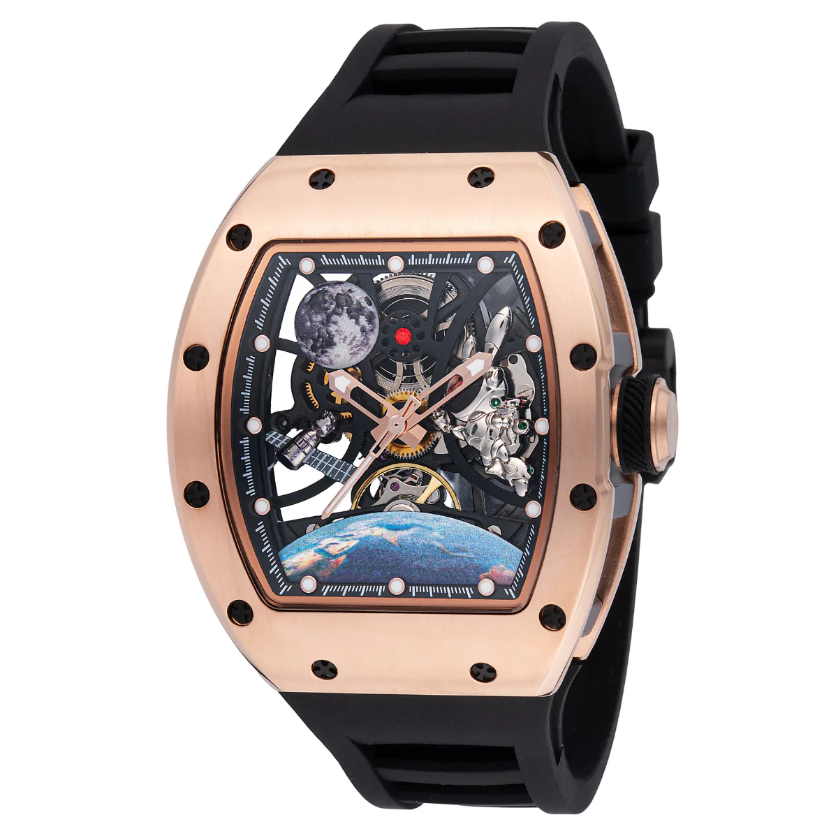 Invicta S1 Rally Interstellar Automatic Men's Watch w/ Skeleton Dial - 41mm. Black (49011)