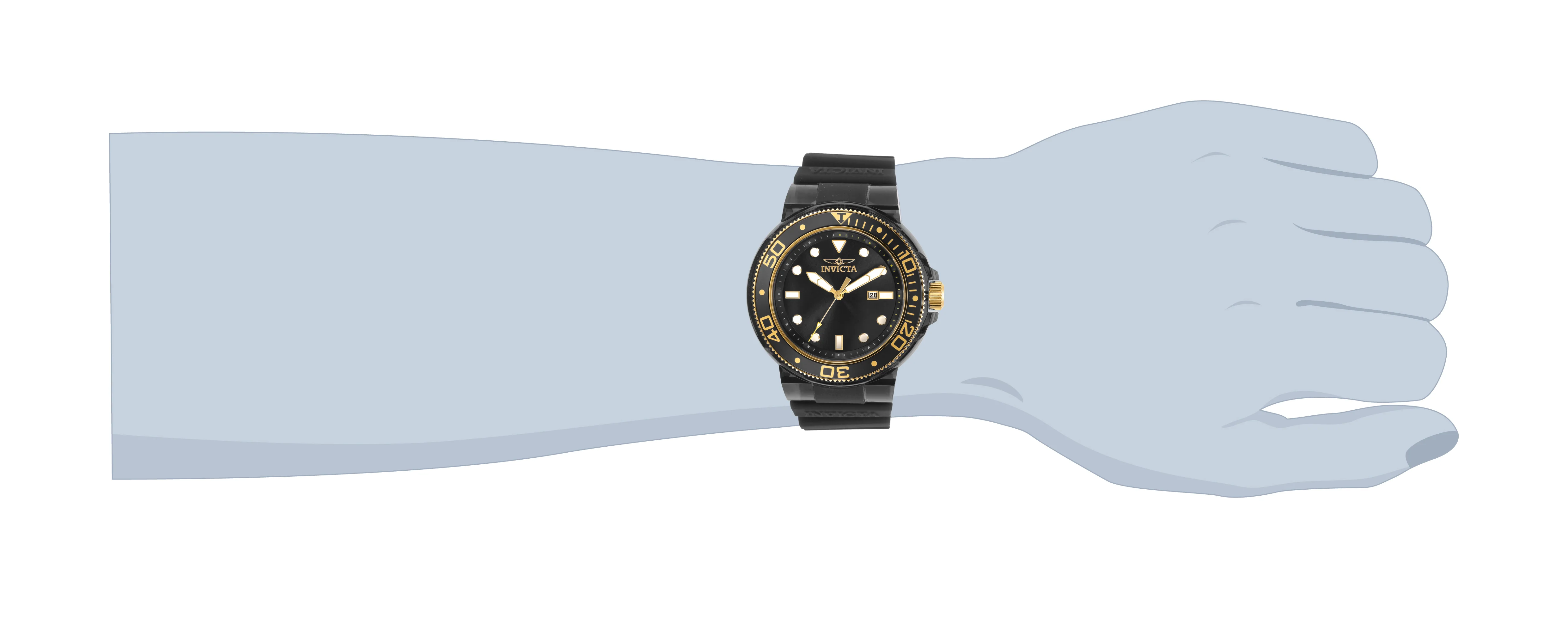 Invicta Pro Diver Men's Watch - 51.5mm, Black, Transparent (32337)