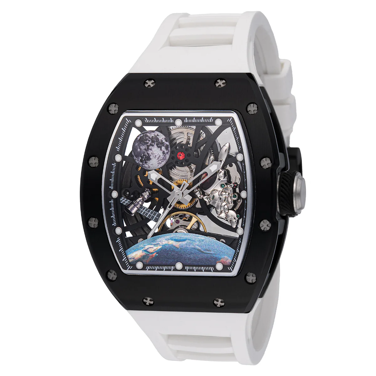 Invicta S1 Rally Interstellar Automatic Men's Watch w/ Skeleton Dial - 41mm. White (49010)