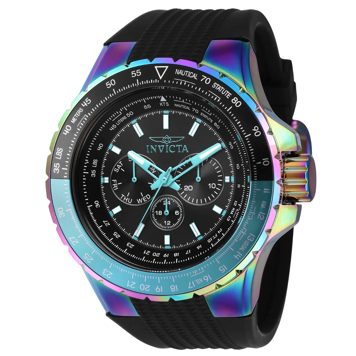 Invicta Aviator Skyshock Men's Watch - 50mm. Black (37033)