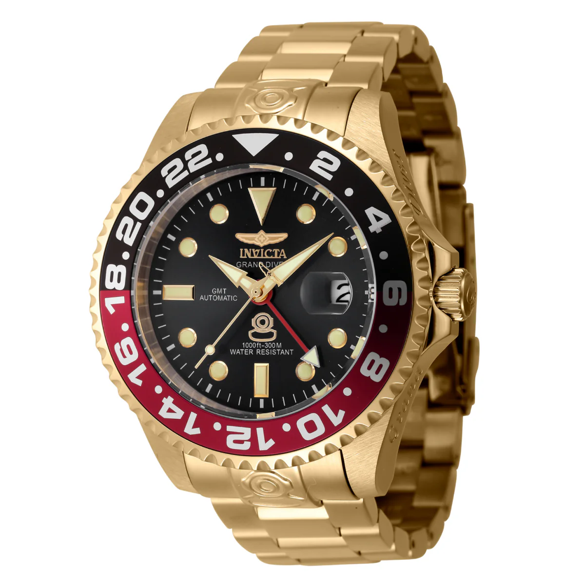 Invicta Grand Diver NH34 GMT Automatic Men's Watch - 47mm. Gold (45670)