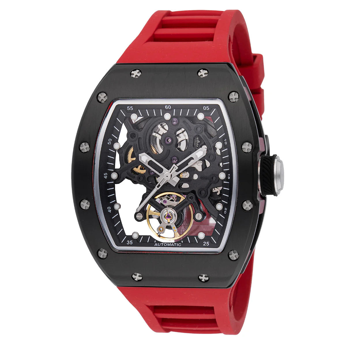 Invicta S1 Rally Vortex Automatic Men's Watch w/ Skeleton Dial - 41mm. Red (49027)