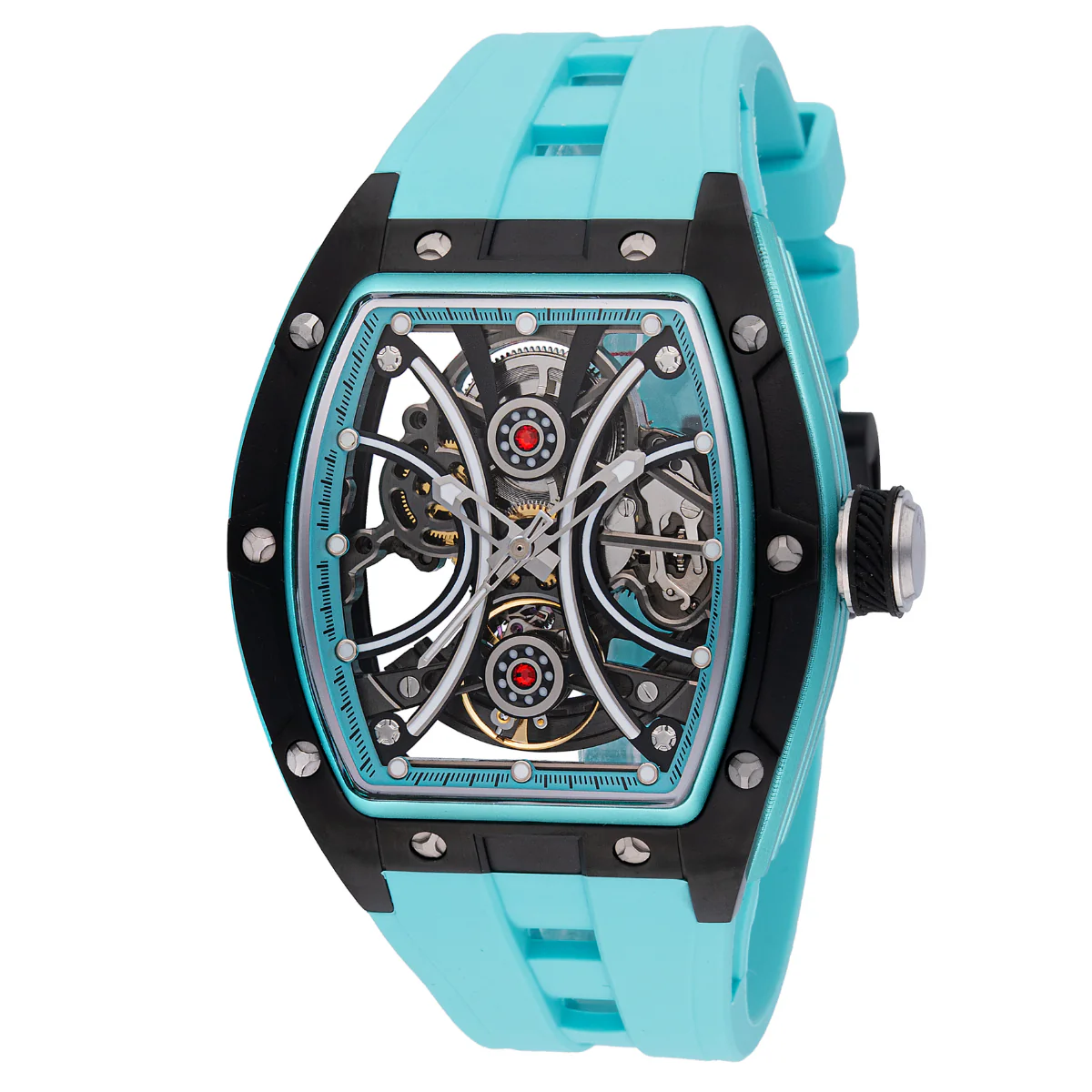 Invicta S1 Rally Manifold Automatic Men's Watch w/ Skeleton Dial - 44mm. Light Blue (49019)