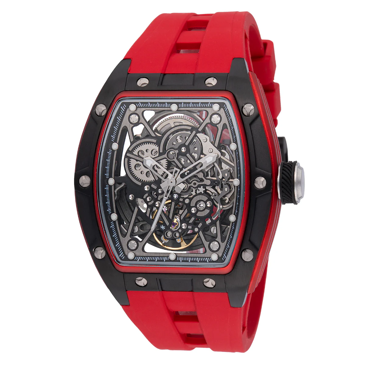 Invicta S1 Rally Manifold Automatic Men's Watch w/ Skeleton Dial - 44mm. Red (49017)