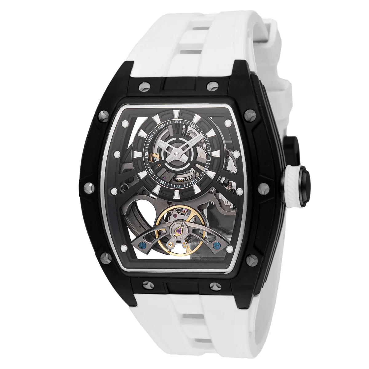 Invicta S1 Rally Torque Automatic Men's Watch w/ Skeleton Dial - 44mm. White (49035)