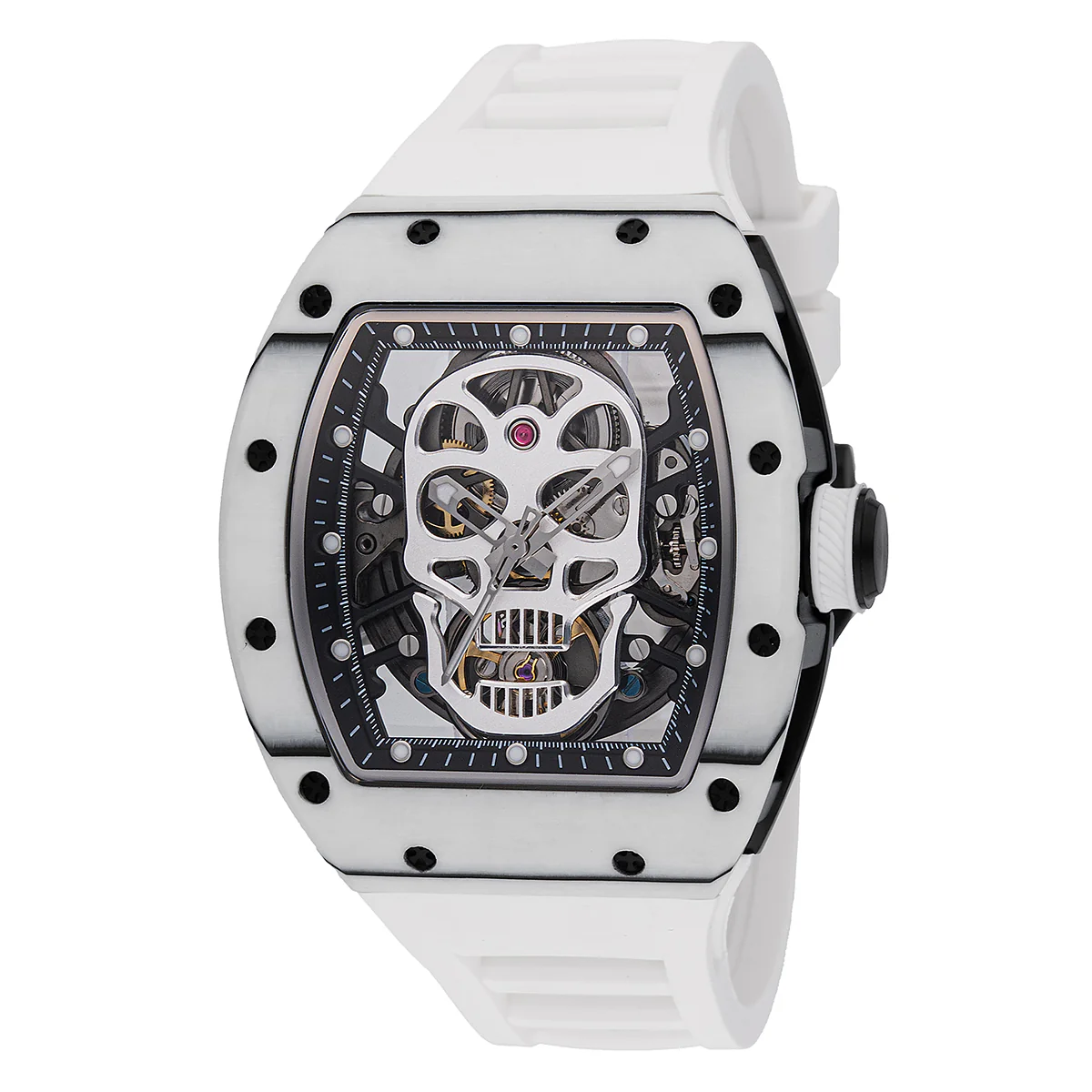 Invicta S1 Rally Automatic Crestpath Automatic Men's Watch w/ Skeleton Dial - 41mm. White (49026)