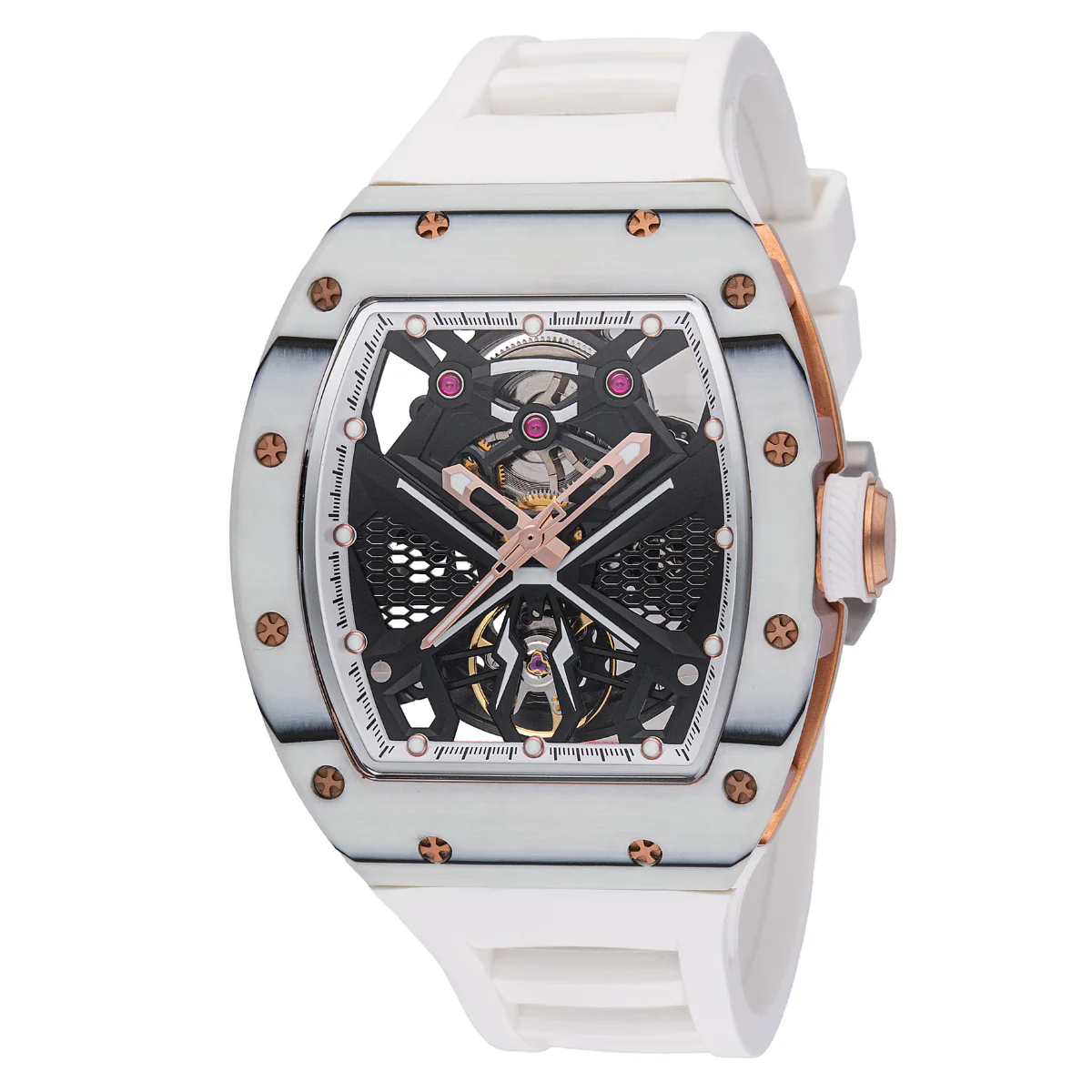 Invicta S1 Rally Automatic Men's Watch w/ Skeleton Dial - 41mm. White (49015)