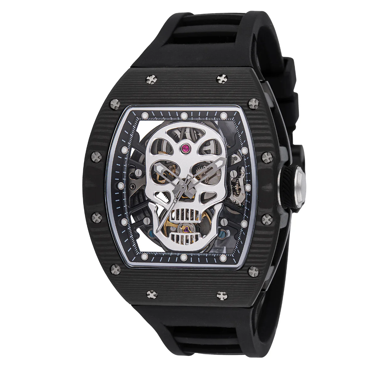 Invicta S1 Rally Automatic Crestpath Automatic Men's Watch w/ Skeleton Dial - 41mm. Black (49025)