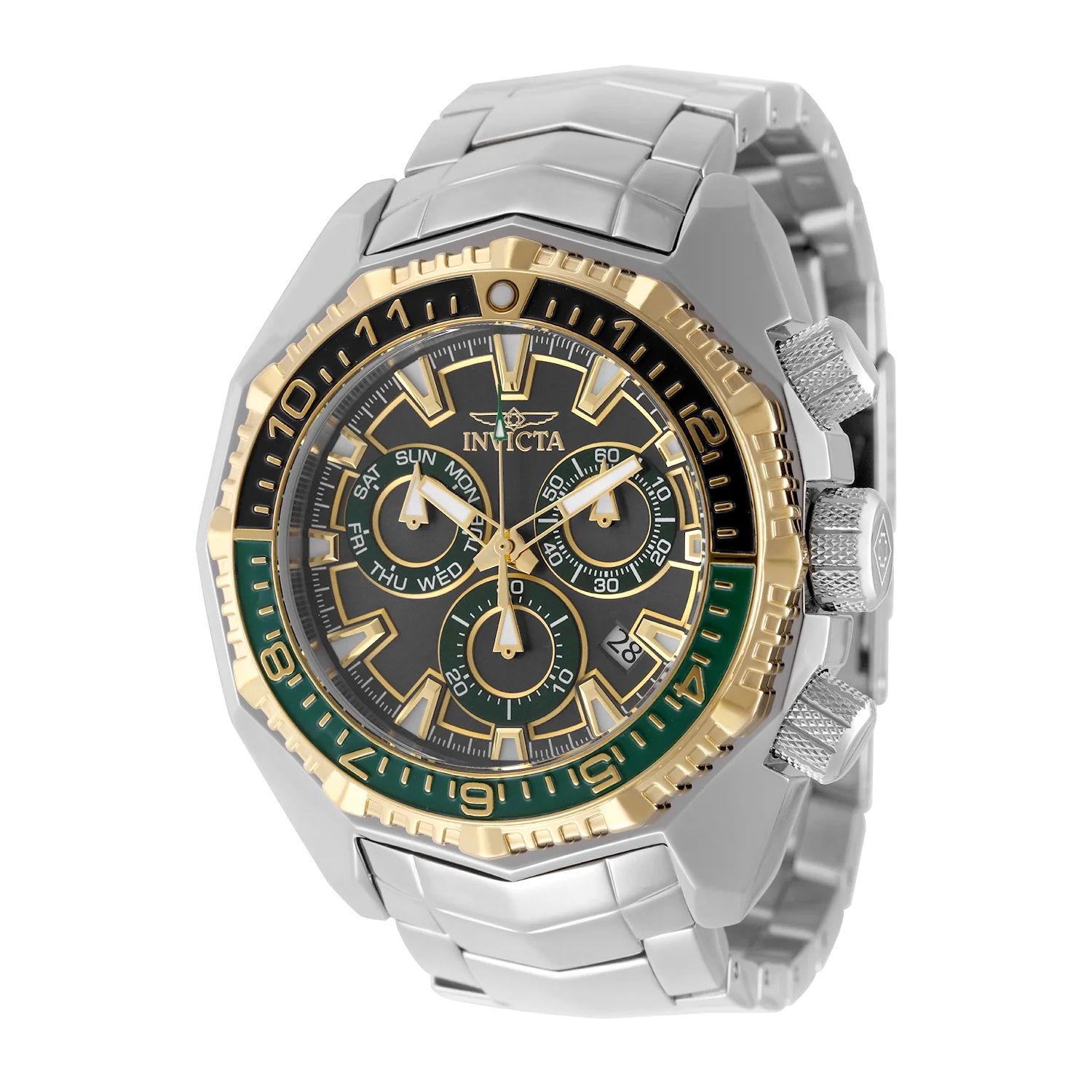 Invicta Akula Kromo Z Swiss Ronda Z60 Caliber Men's Watch - 55mm. Steel (49636)