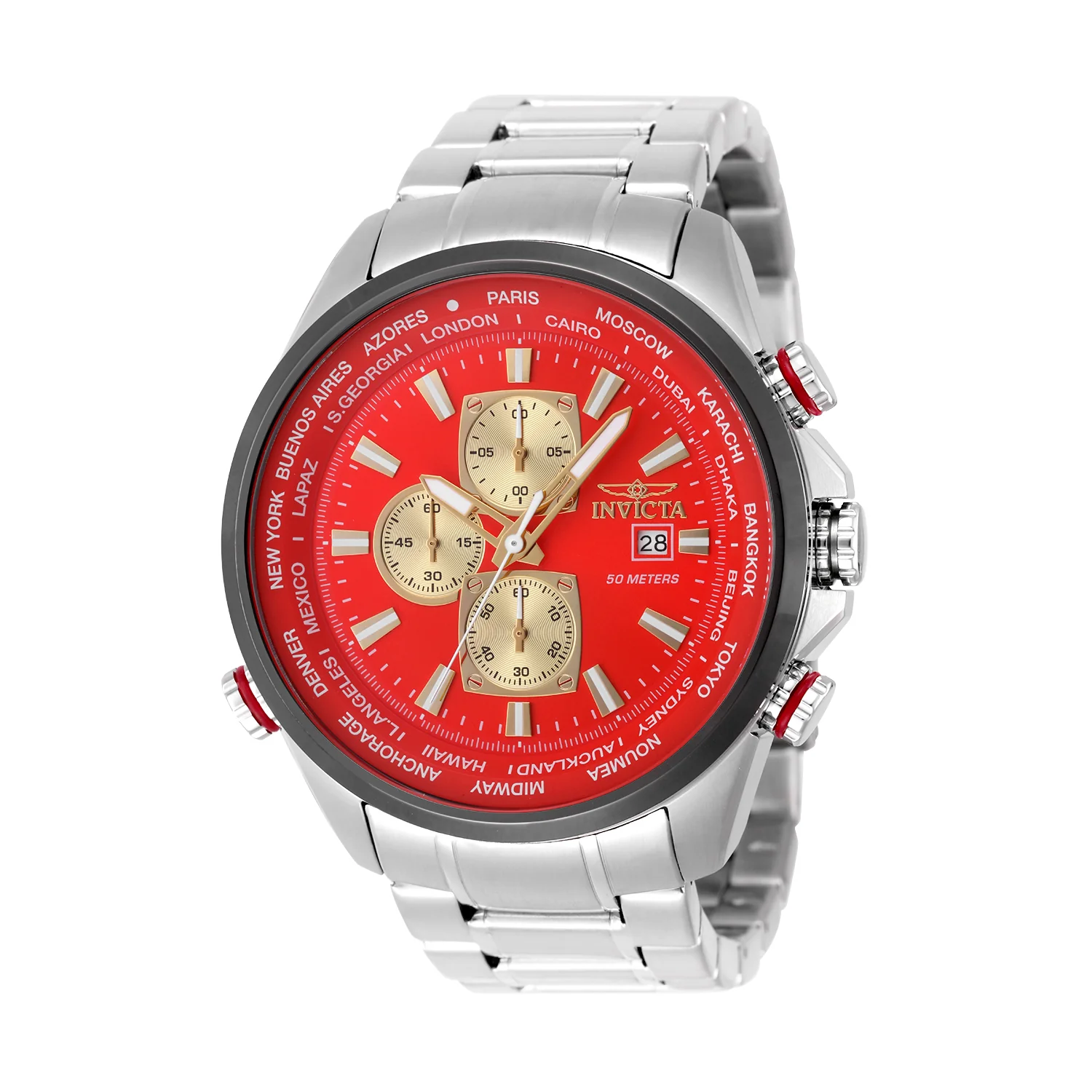 Invicta Aviator Interceptor Men's Watch - 50mm. Steel (50502)