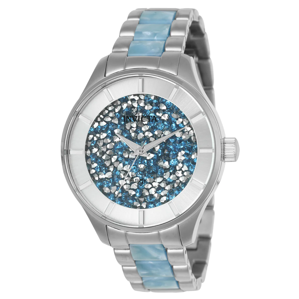 Invicta Angel Pavine Women's Watch - 40mm. Steel, Light Blue (24665)